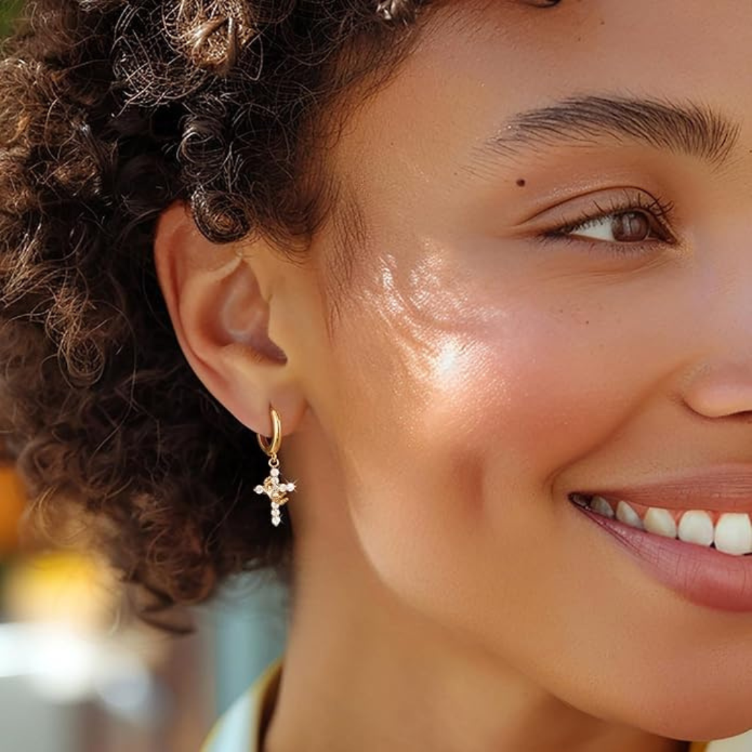 Cross & Crown Earrings