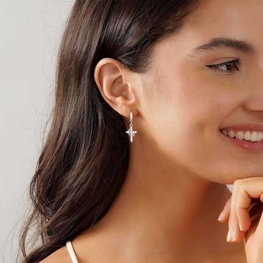 Cross & Crown Earrings