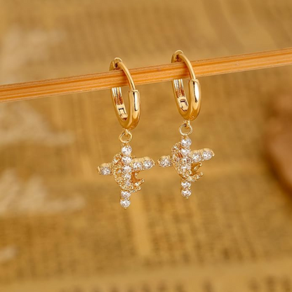 Cross & Crown Earrings