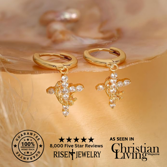 Cross & Crown Earrings